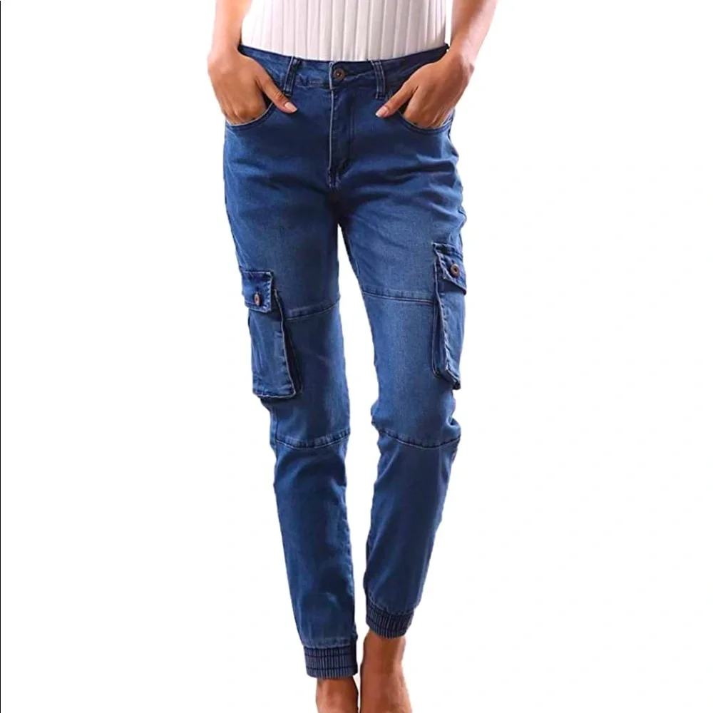 🆕Denim Cargo Jogger Jeans - Picture 2 of 7